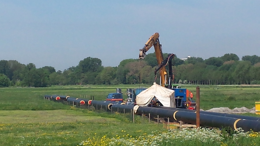 Warmtetransportleiding vervangen